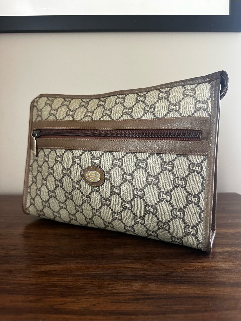 Gucci GG Plus Vintage Monogram Clutch